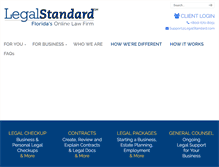 Tablet Screenshot of legalstandard.com